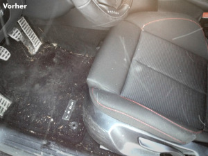 Innenreinigung, Shampoonierung, Ozonreinigung (Vorher)