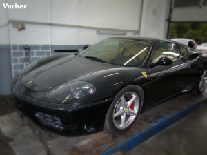 Sportwagen Lackpflege (Vorher)